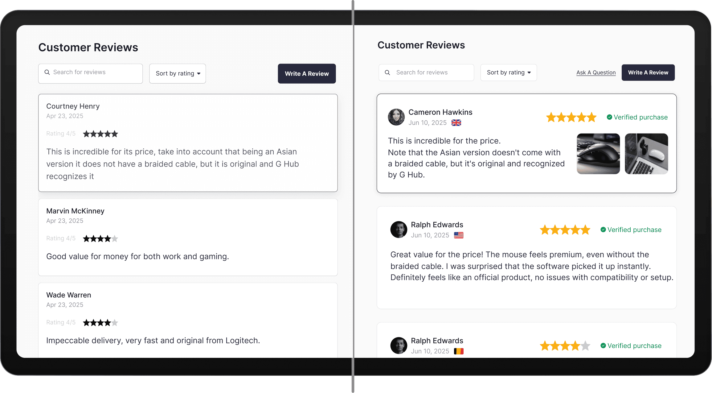 Before and After Comparison